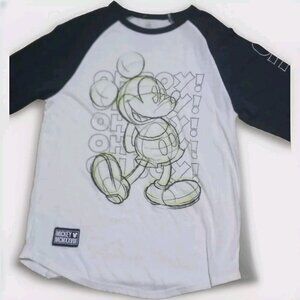 Disney Mickey Mouse 1928 Sketch Graphic Tee "Oh Boy!" Women's Small Rare